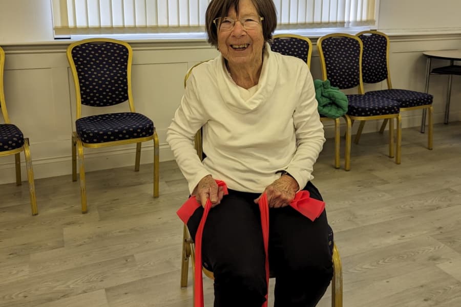 Forever active client Pauline in a stability class