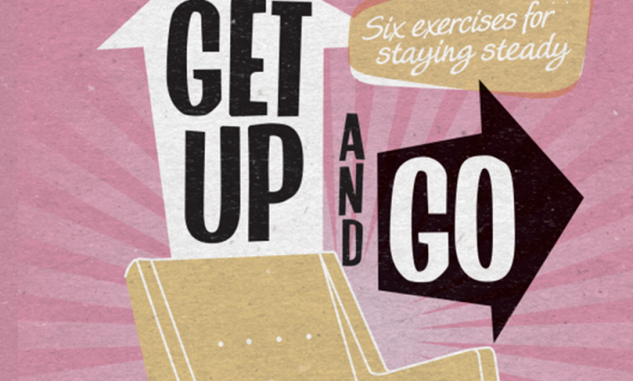 Get up and Go 6 exercises front cover booklet image